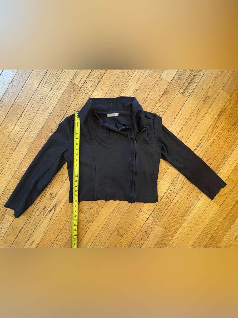 Mod Ref Maxwell Faux Suede Drape Moto Jacket.